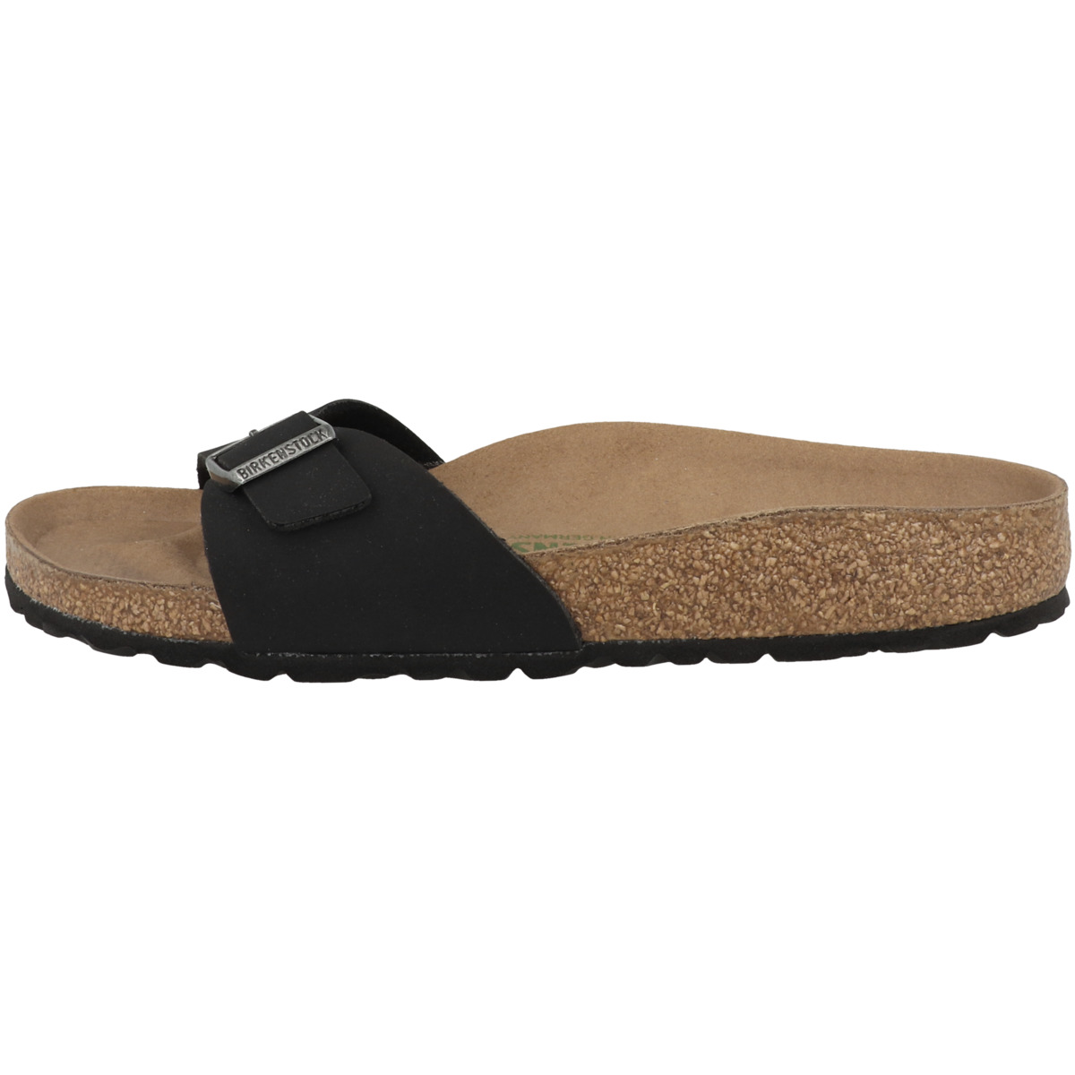 Birkenstock Madrid Birko-Flor Nubuk schmal Sandale schwarz
