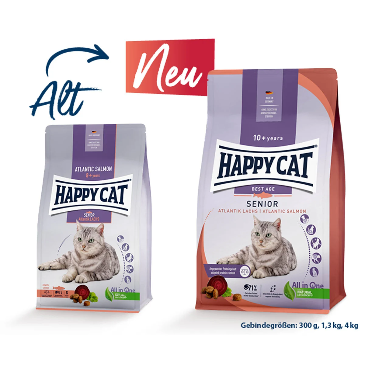Happy Cat Senior Atlantik Lachs günstig kaufen