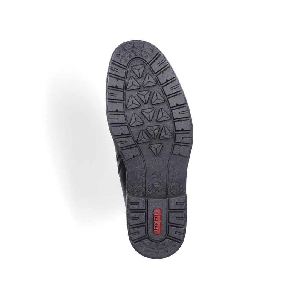 Rieker Herren Kurzstiefel glanzschwarz