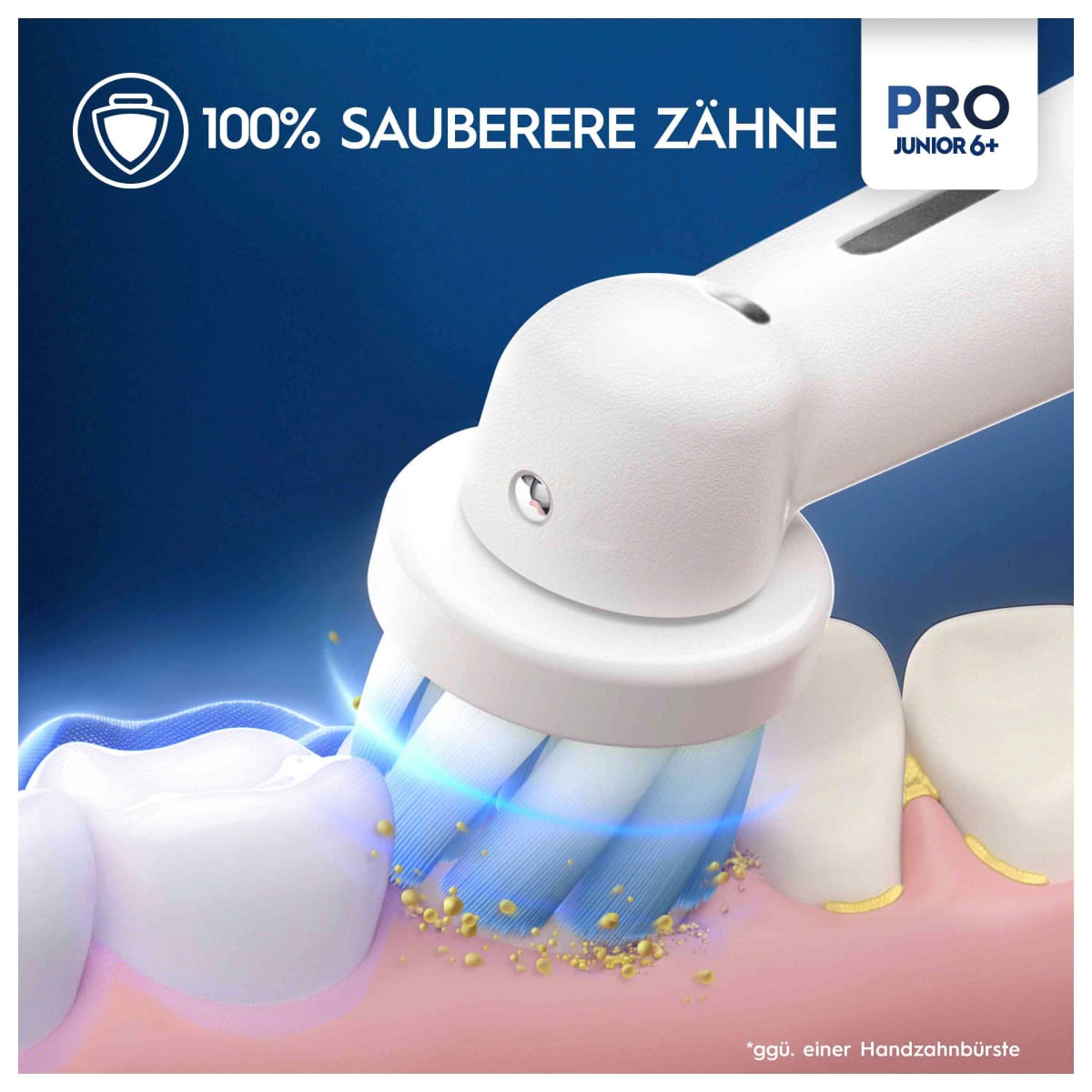 Elektrische Zahnbürste Kinder PRO Junior Green, ab 6 Jahren, 1 St
