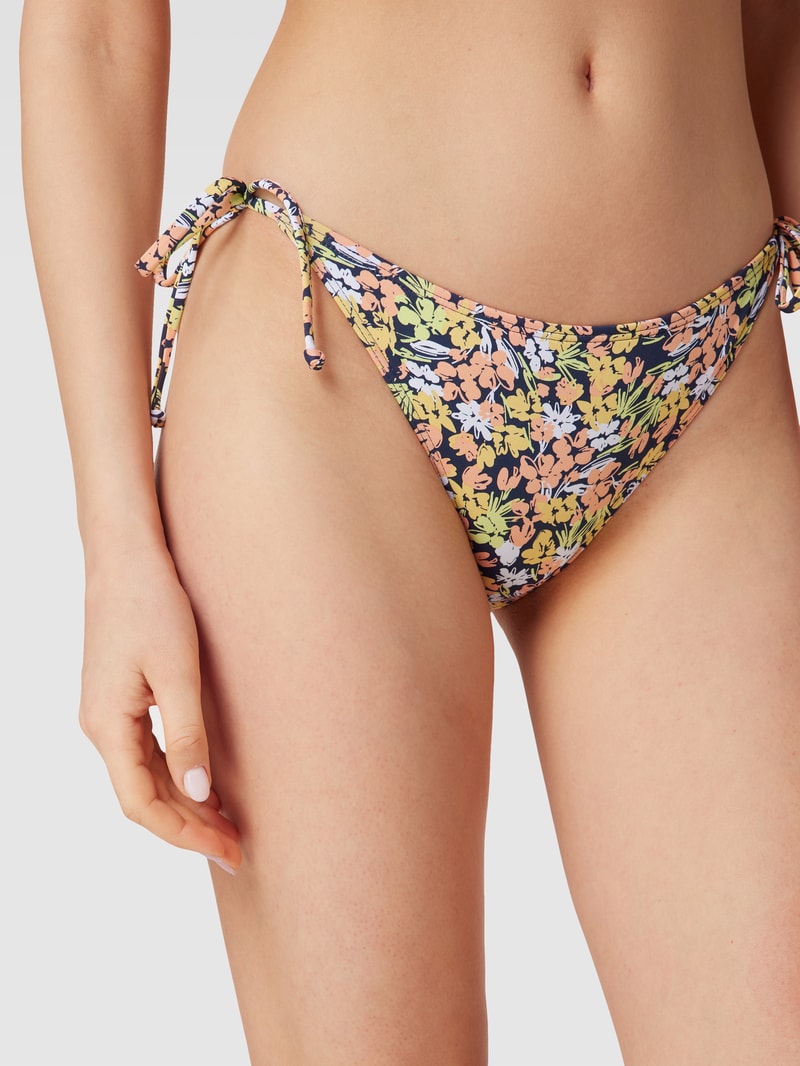 Bikini-Slip mit Allover-Print Modell 'BEACH CLASSICS' in marineblau