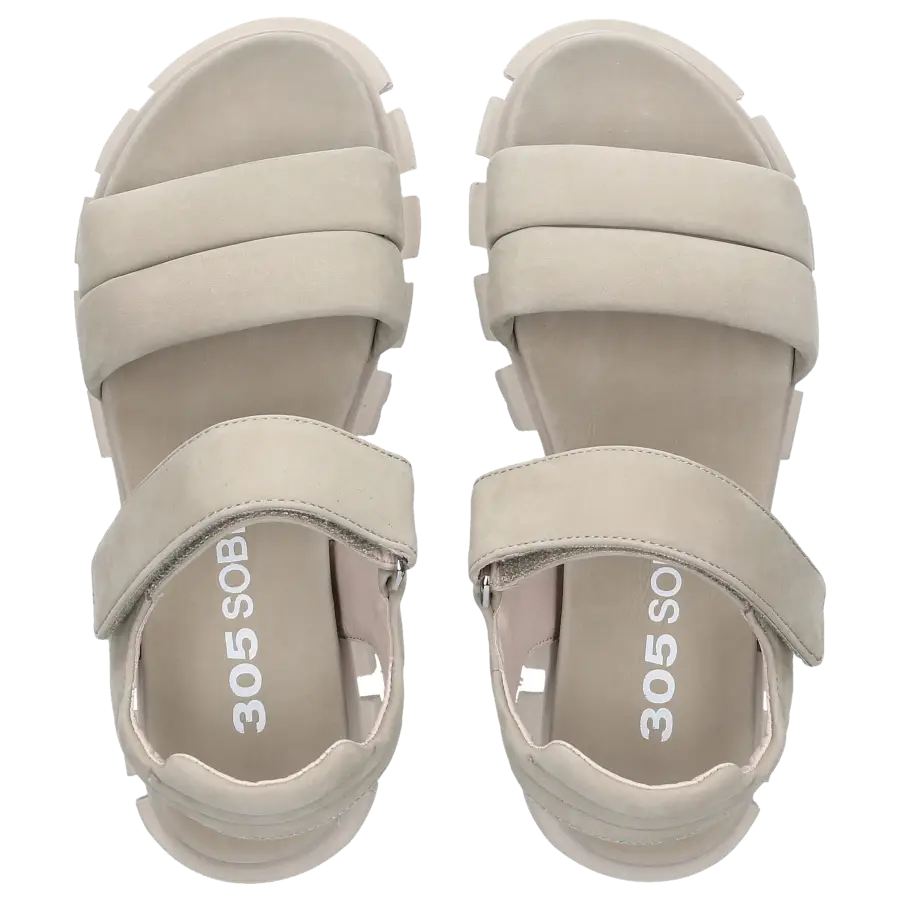 305 SOBE - Sandalen KRABI Nubukleder - grün