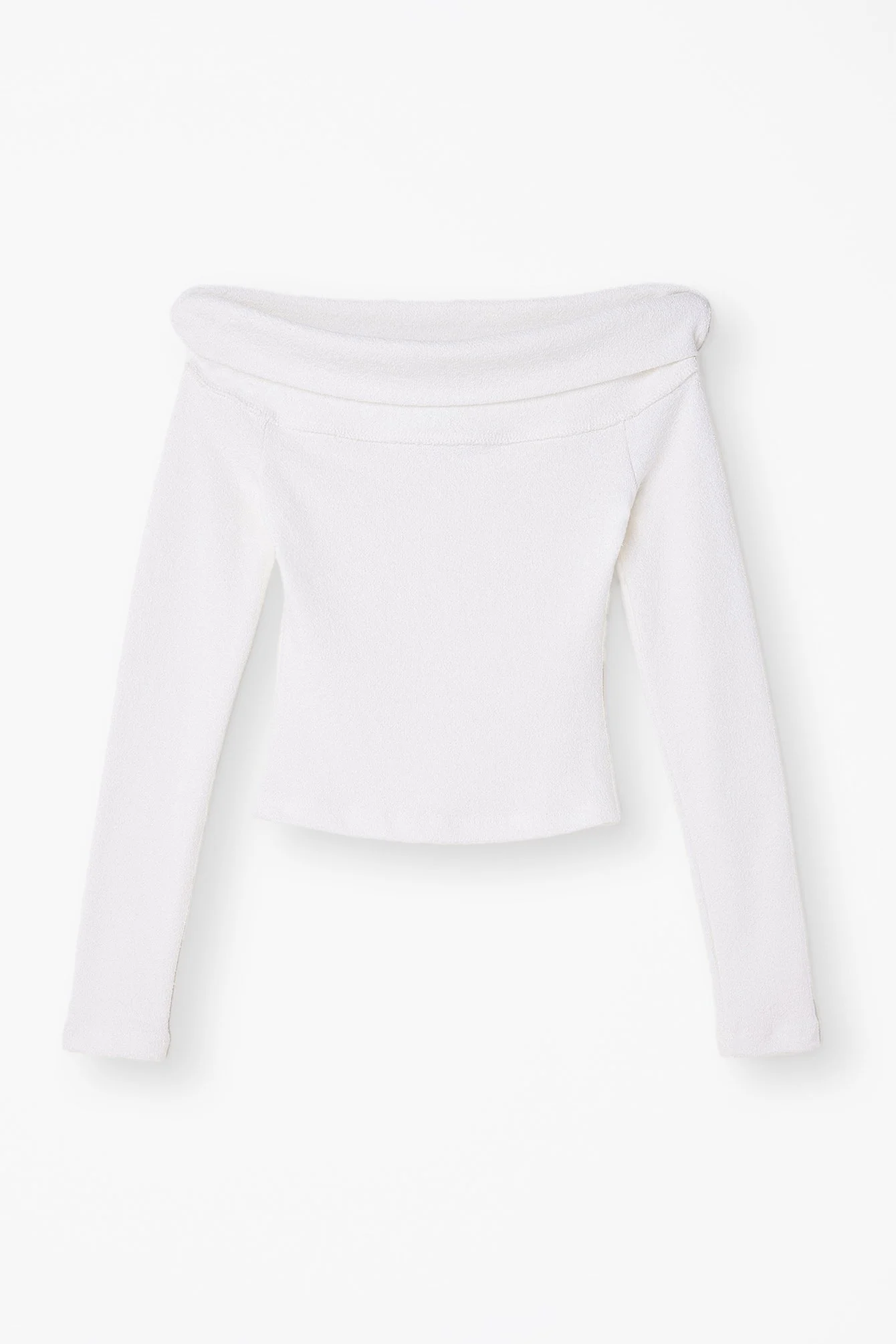 Schulterfreies Jersey-Top