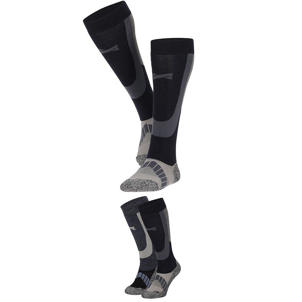 Xtreme 2 Paar Multi Navy Unisex Skisocken