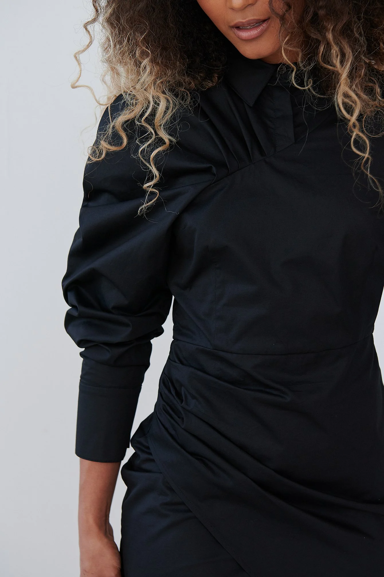 Volume Ärmel Kleid