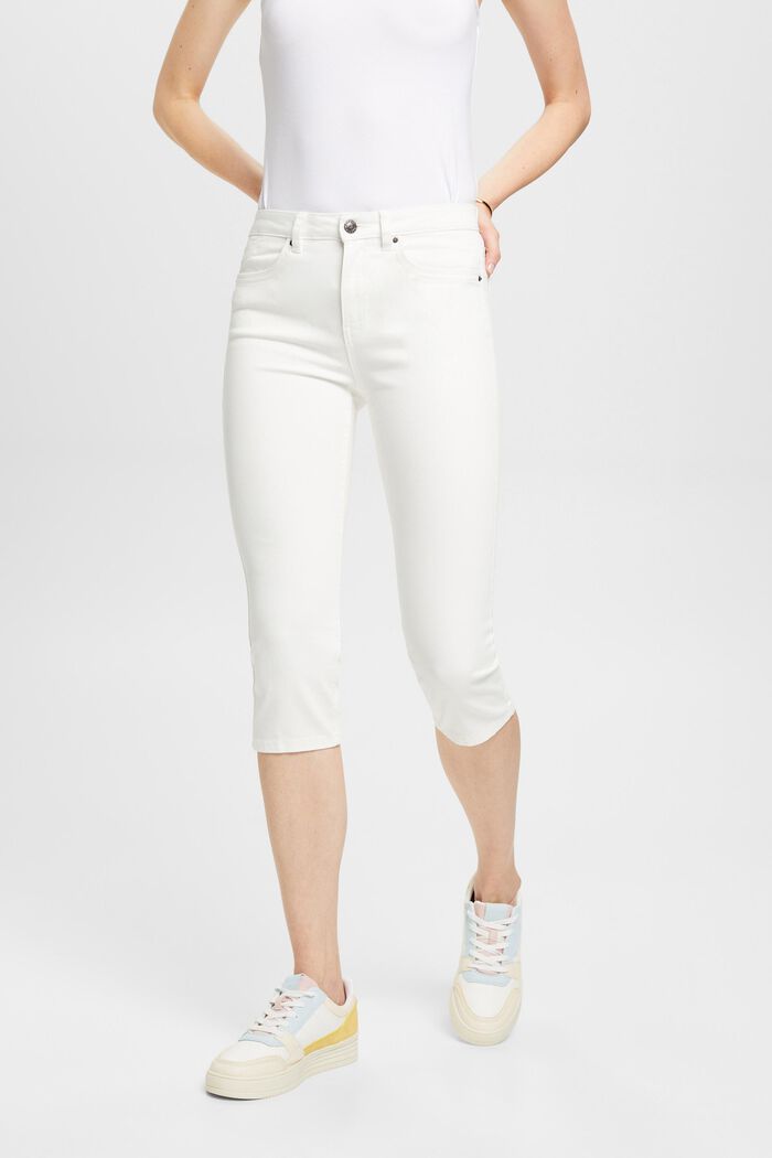 Capri-Jeans mit mittelhohem Bund