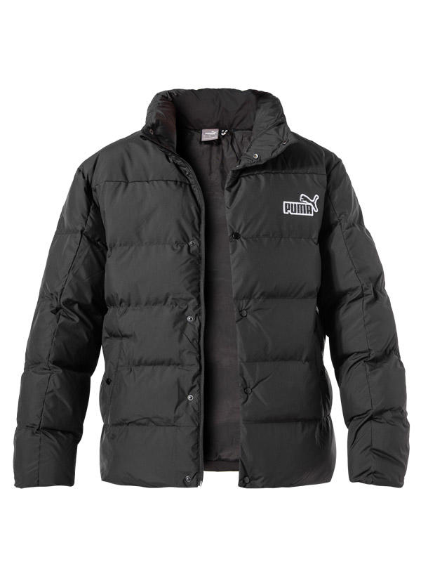 PUMA, Steppjacke, Mikrofaser wasserabweisend, schwarz