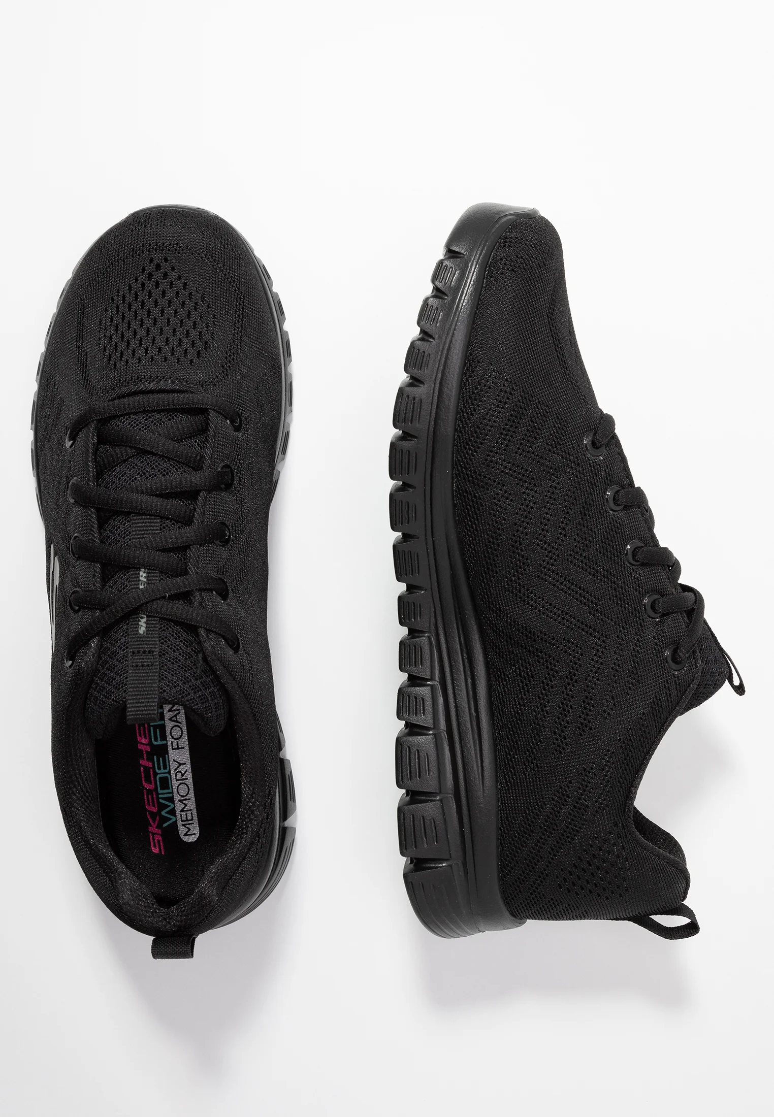 Skechers Wide Fit GRACEFUL - Zapatillas bajas