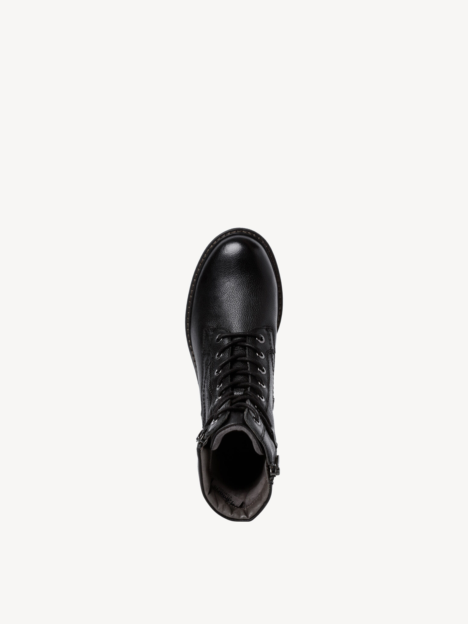 Bottine en cuir - noir