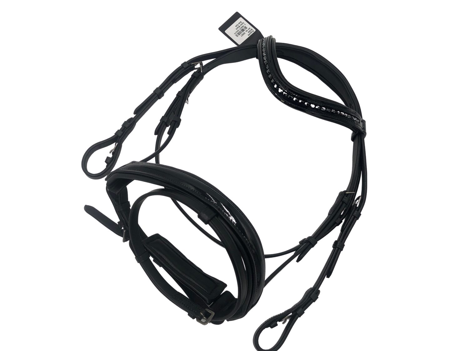 Horse Guard Trensenzaum Horse Guard Trense Zügel Antirutsch Leder schwarz ergonomisch