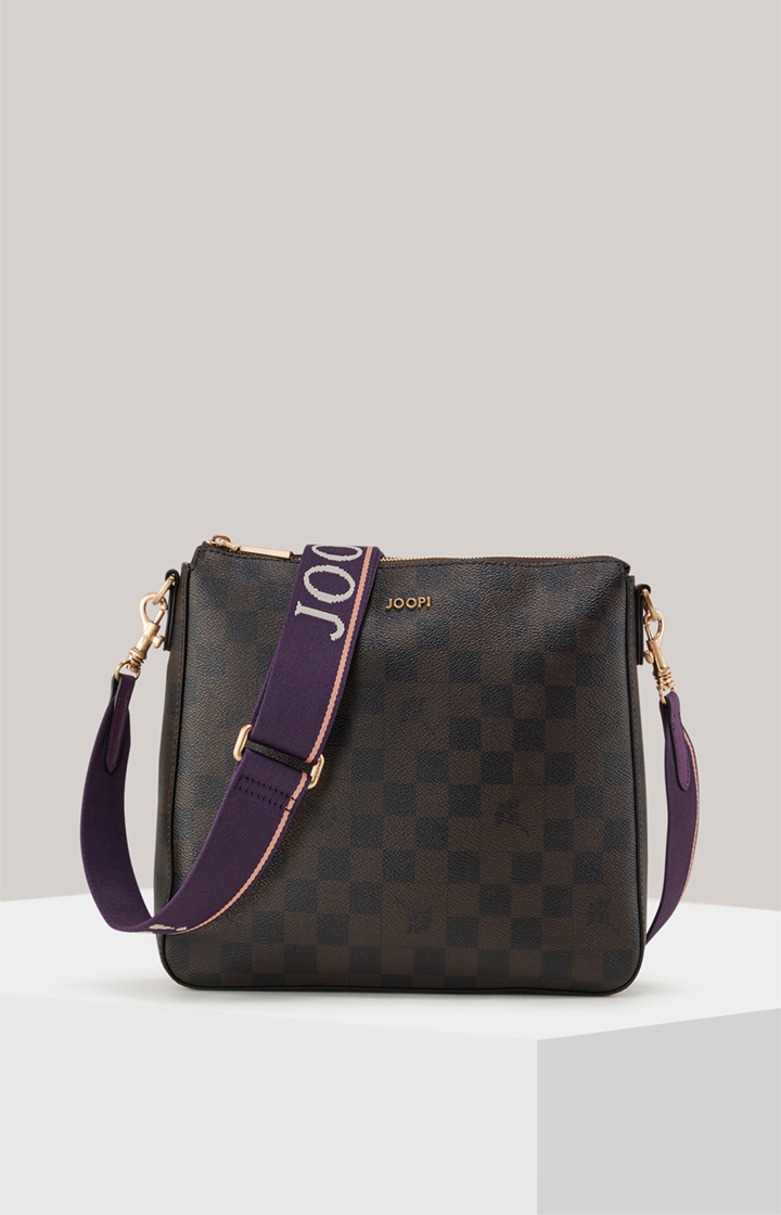 Schultertasche Piazza Diletta Jasmina in Dunkelbraun/Lila