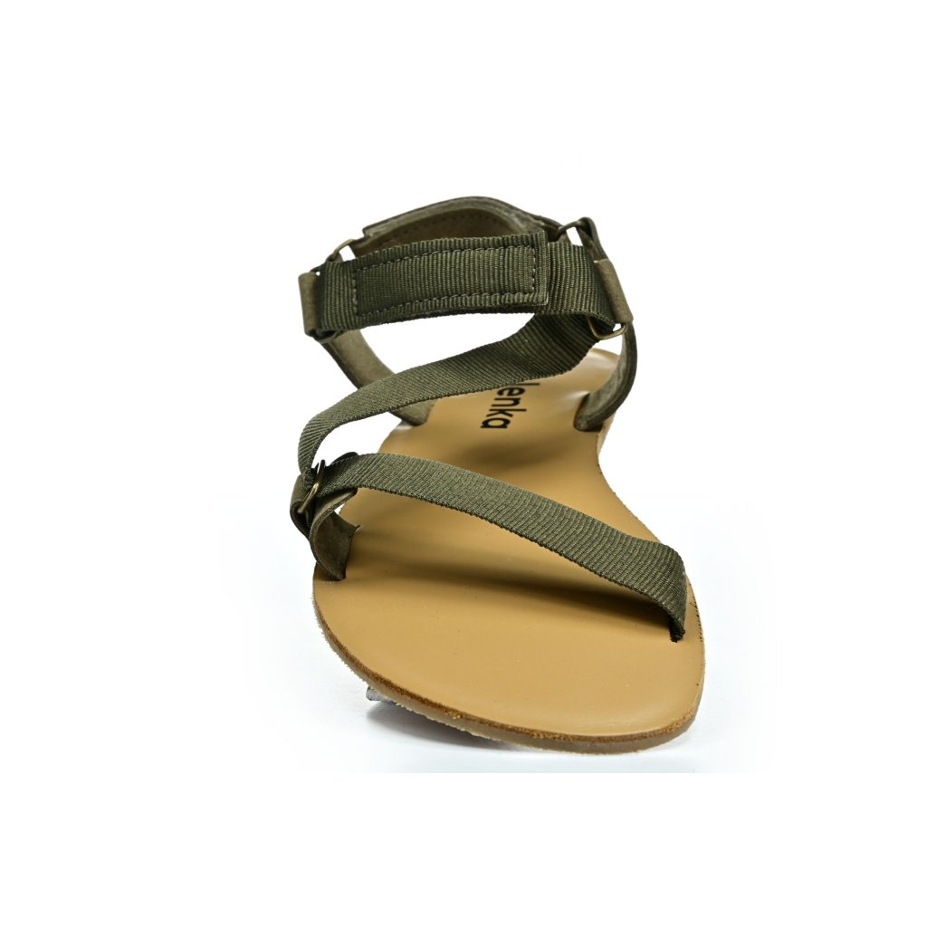 Be Lenka Flexi Olive Green Barfußsandalen