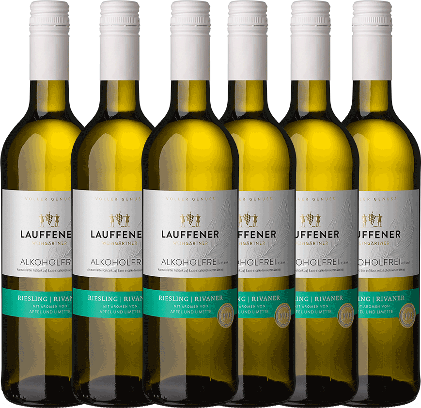 Lauffener Weingärtner eG Lauffener Riesling | Rivaner alkoholfrei < 0,5 % vol.-6er Karton