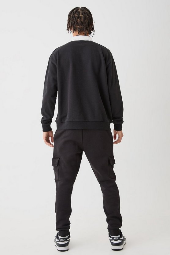 Oversized Heavy Loopback Worldwide Polo