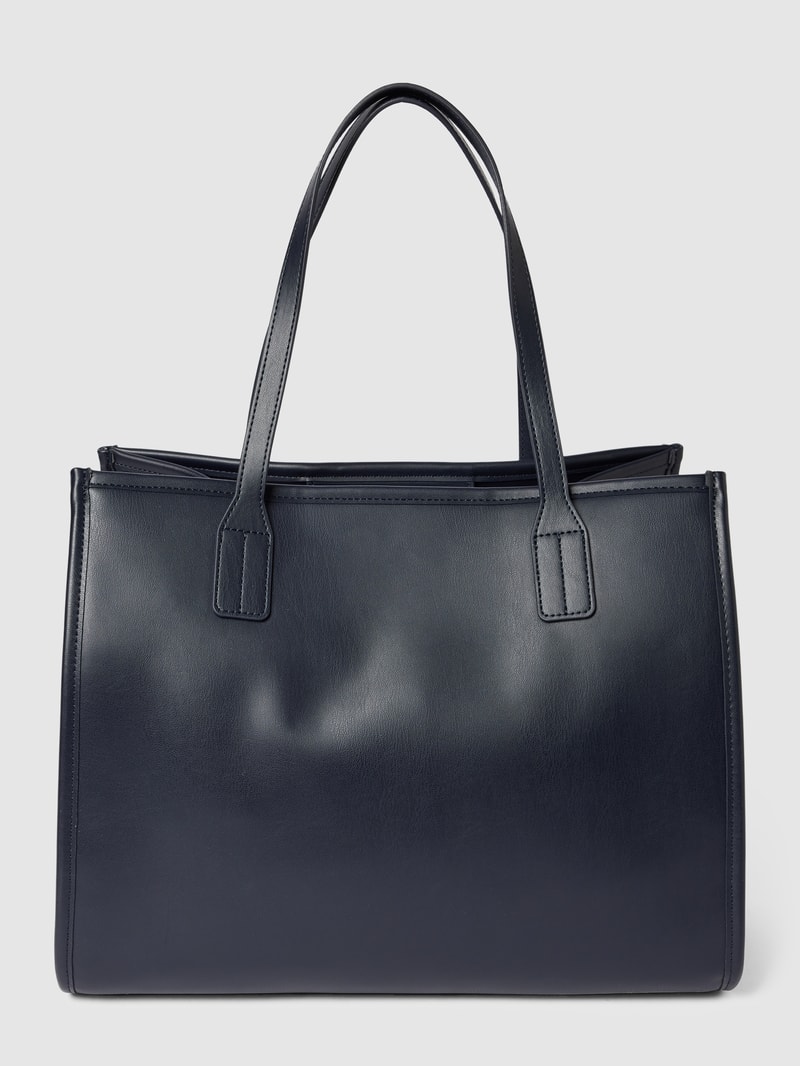 Tote Bag mit Label-Applikation Modell 'CITY SUMMER' in marineblau