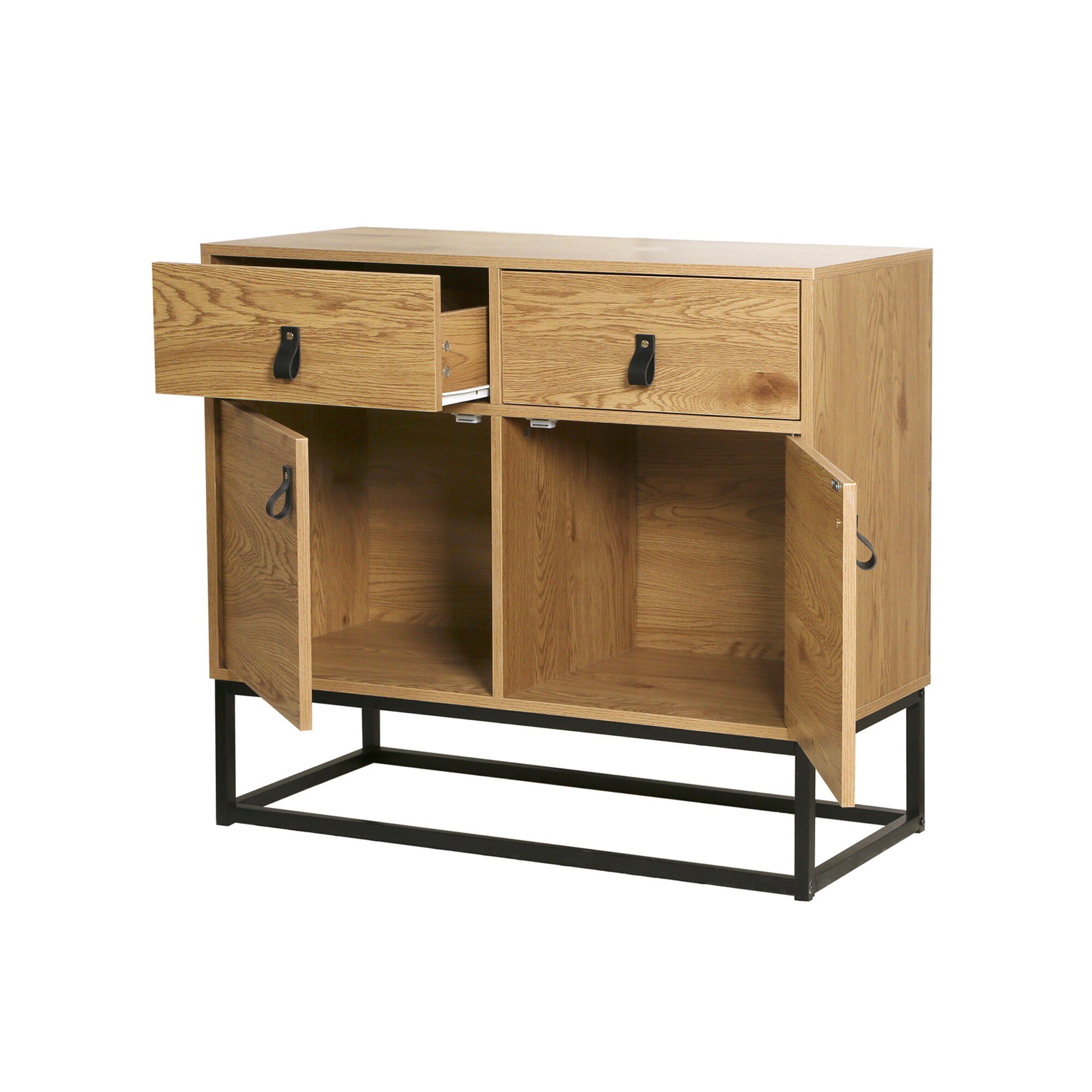 Commode STOCKIES style industriel 2 portes, 2 tiroirs