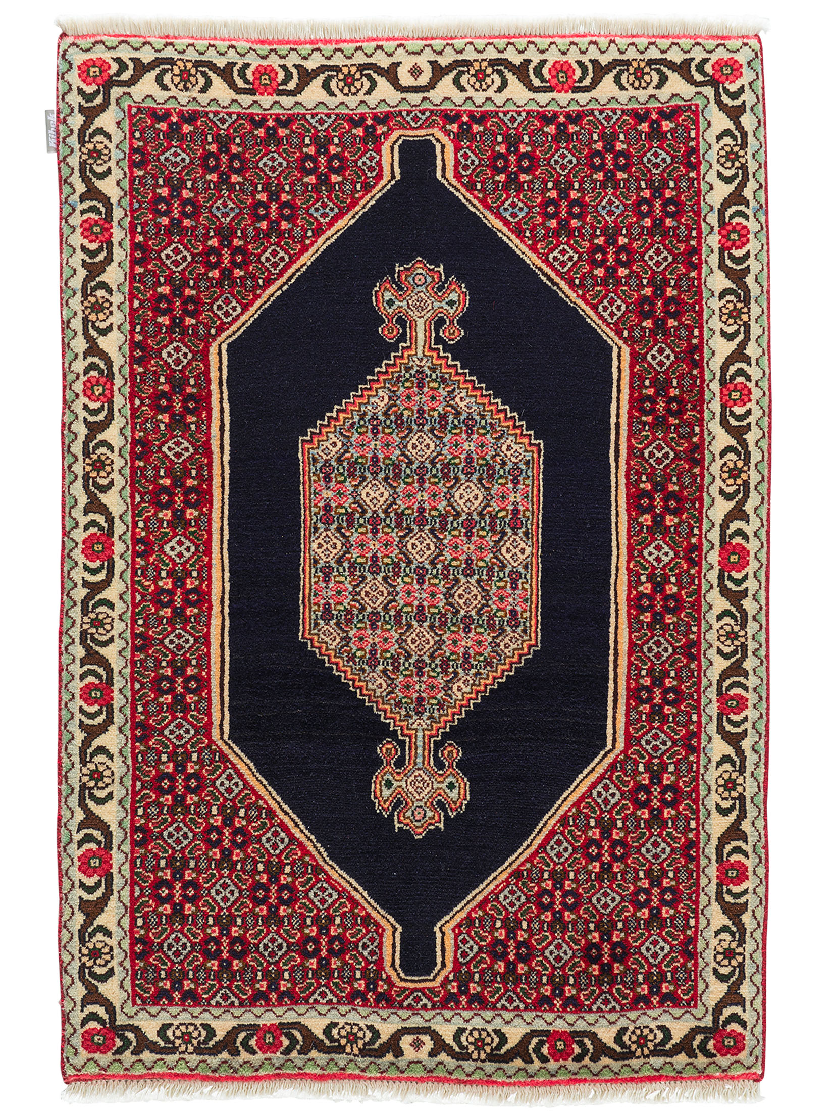 Senneh ca. 68 x 100 cm, Unikat / Einzelstück