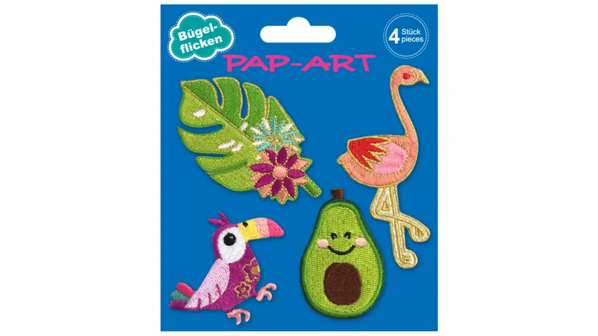 PAP-ART Flicken Flamingo 4Stück