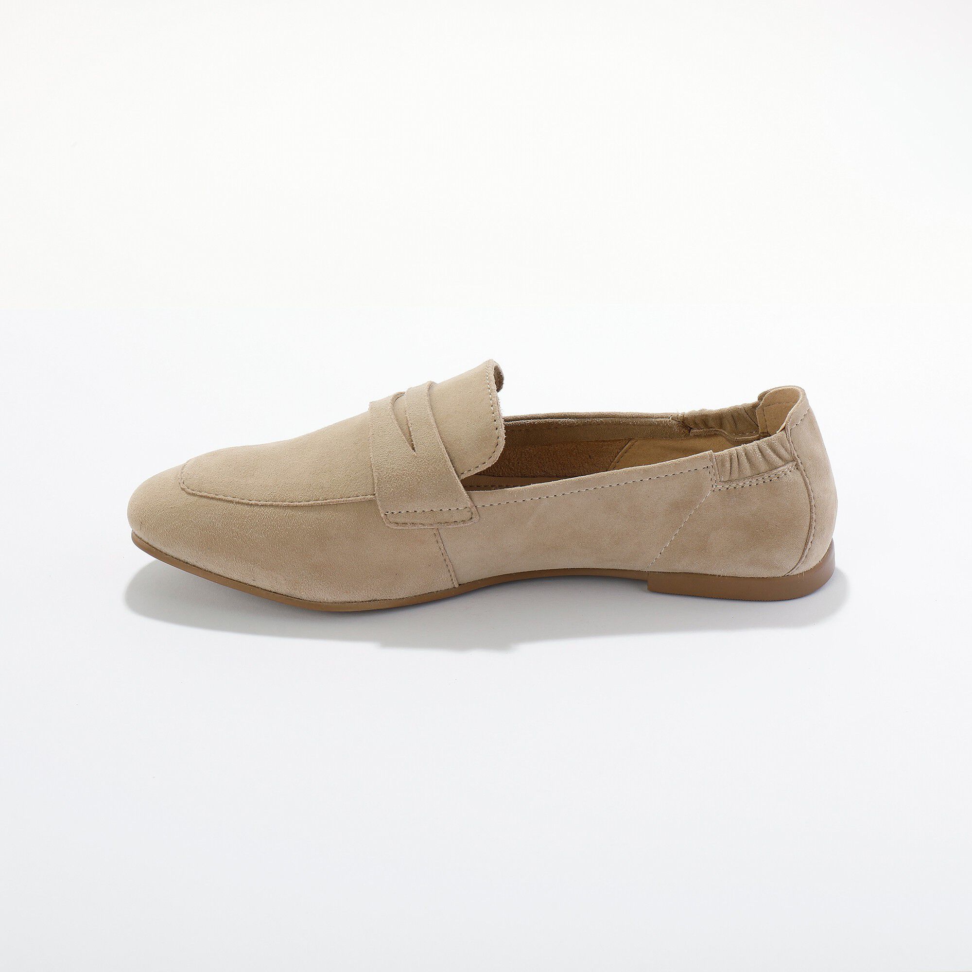 Mocassins croûte de cuir