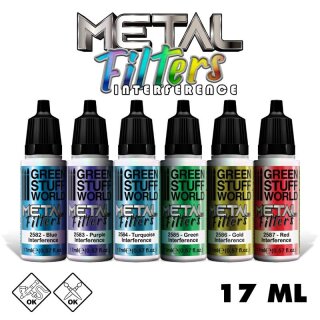 Metallfilter Farbset - Interference Colours (6)