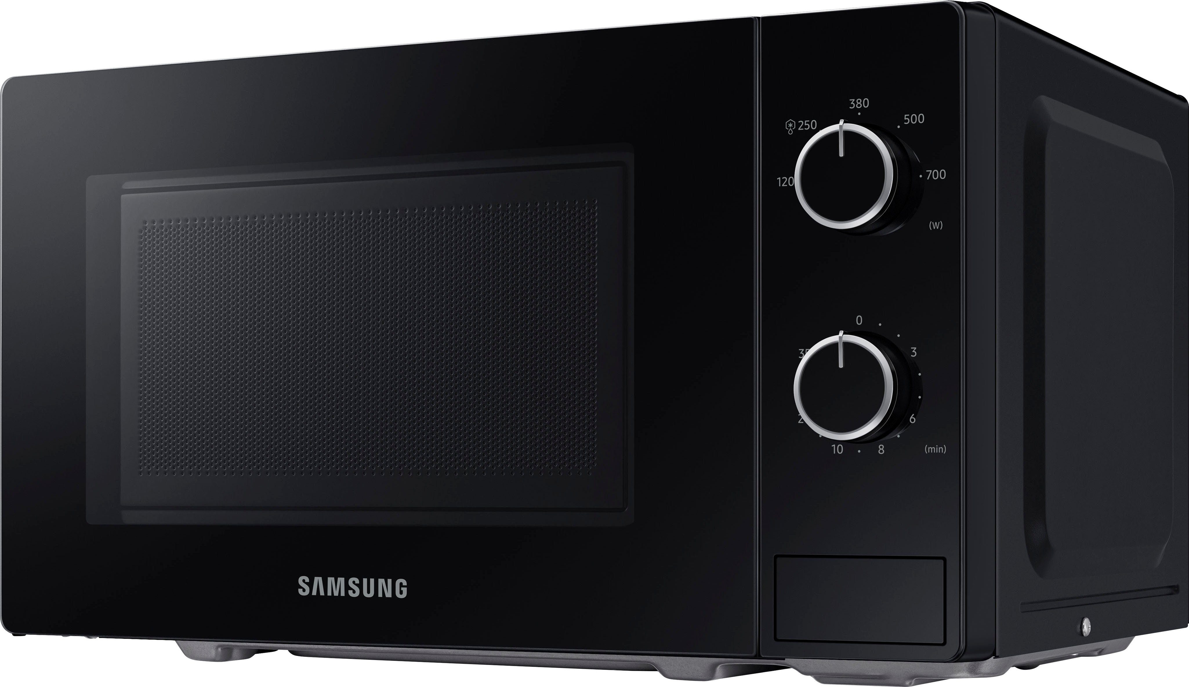 Samsung Mikrowelle MS20A3010AL/EG, Mikrowelle, 20 l, Einfache Handhabung in schickem Design