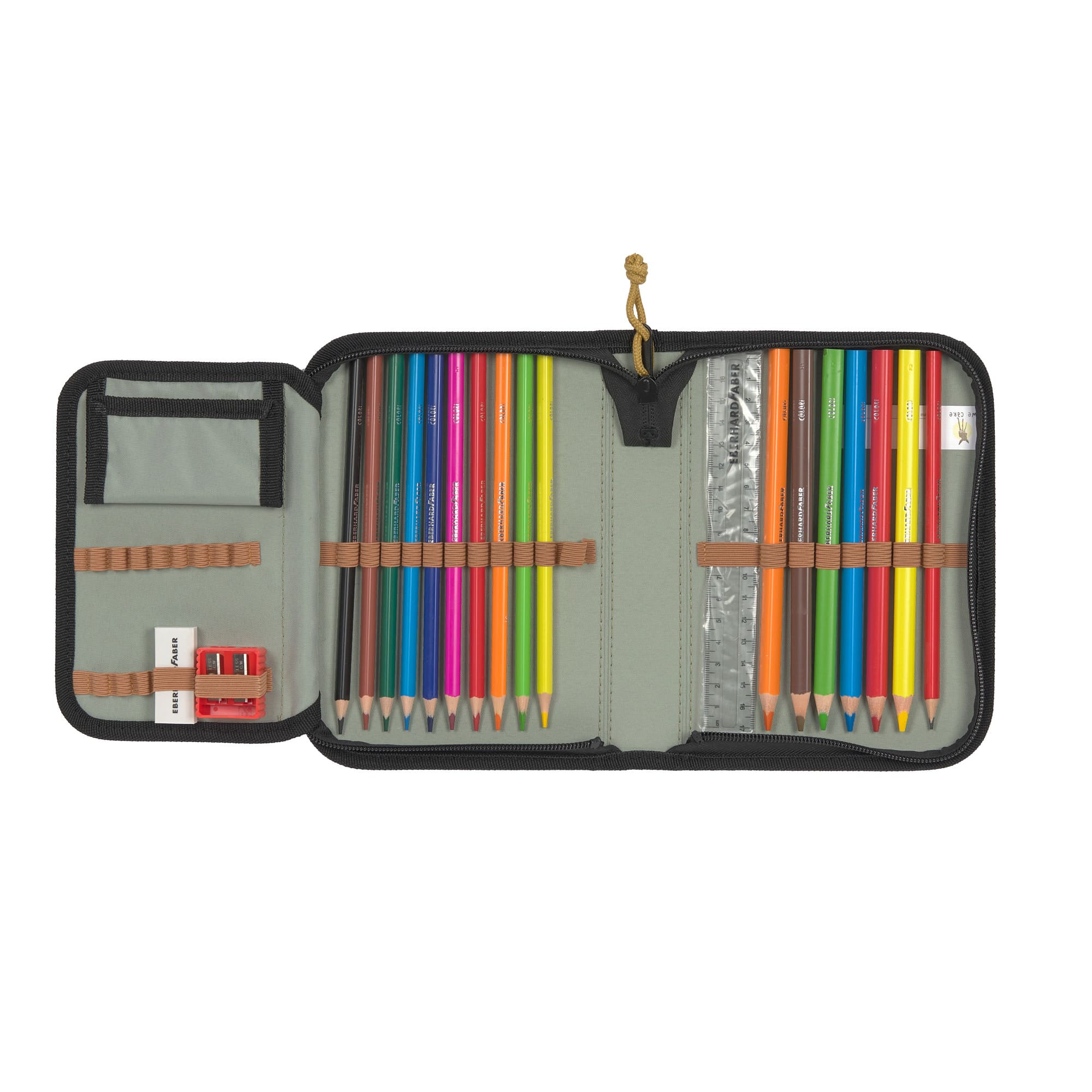 Schulranzen Set 7-teilig, Boxy Unique Black