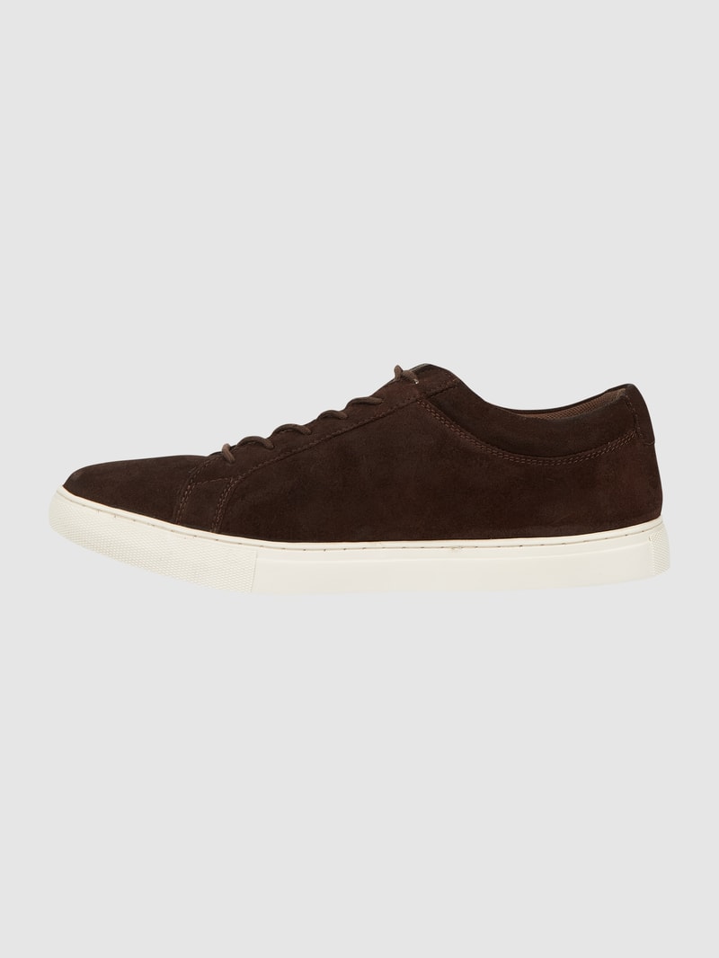 Sneaker aus Veloursleder Modell 'Galaxy' in dunkelbraun