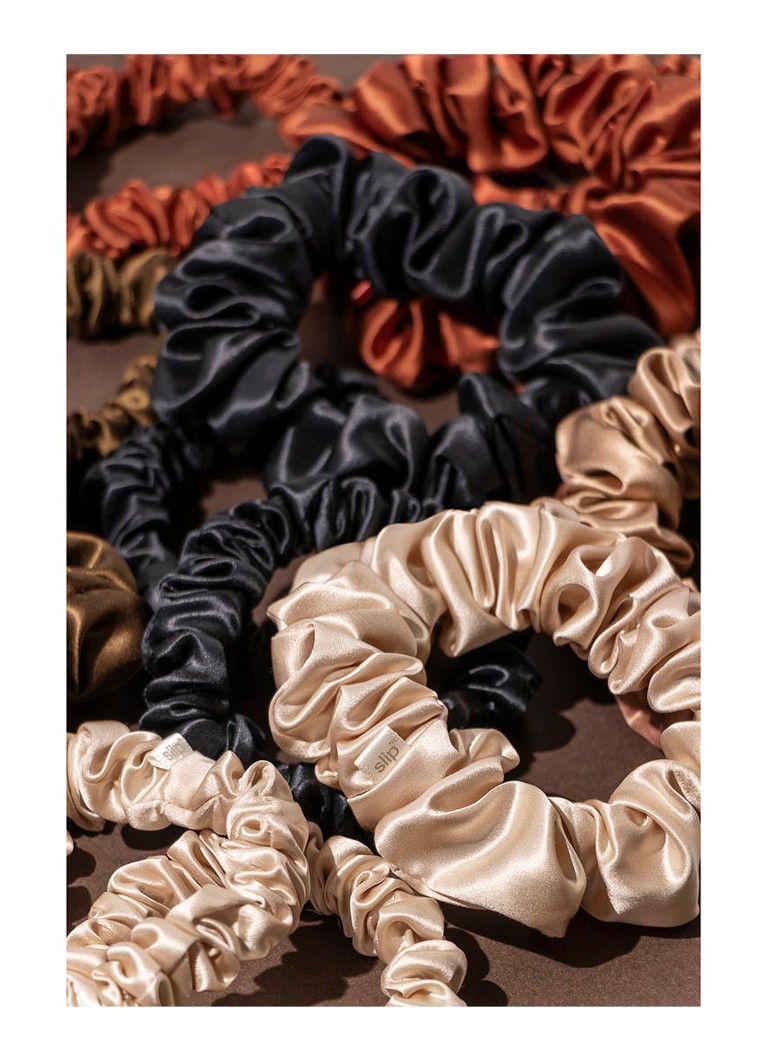 Slip Back To Basics Pure Silk Scrunchies Set - silk hair tie set of 3