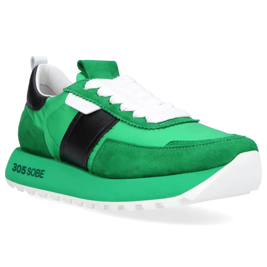 305 SOBE - Sneaker low BUCKET Veloursleder - grün