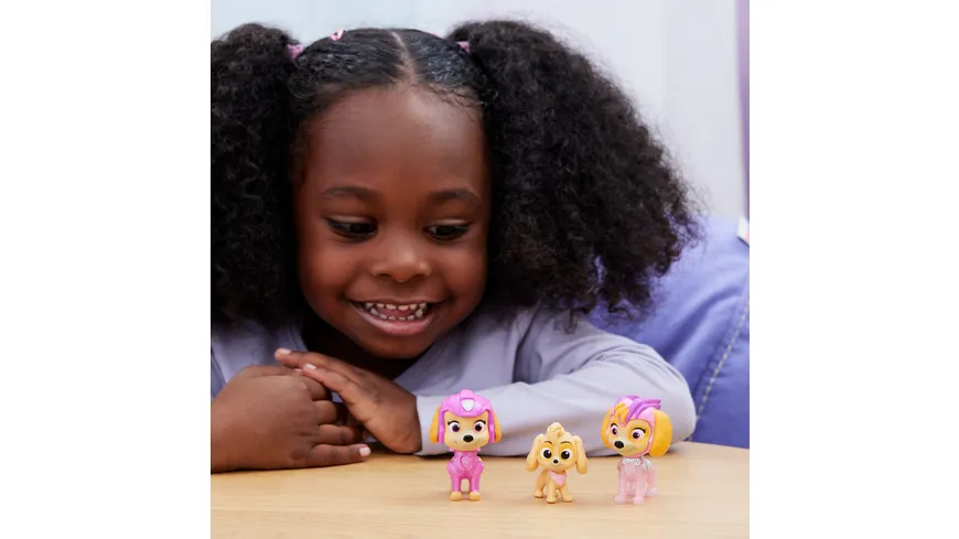Spin Master PAW Patrol: Der Mighty Kinofilm, 3-teiliges Spielfiguren-Geschenkset