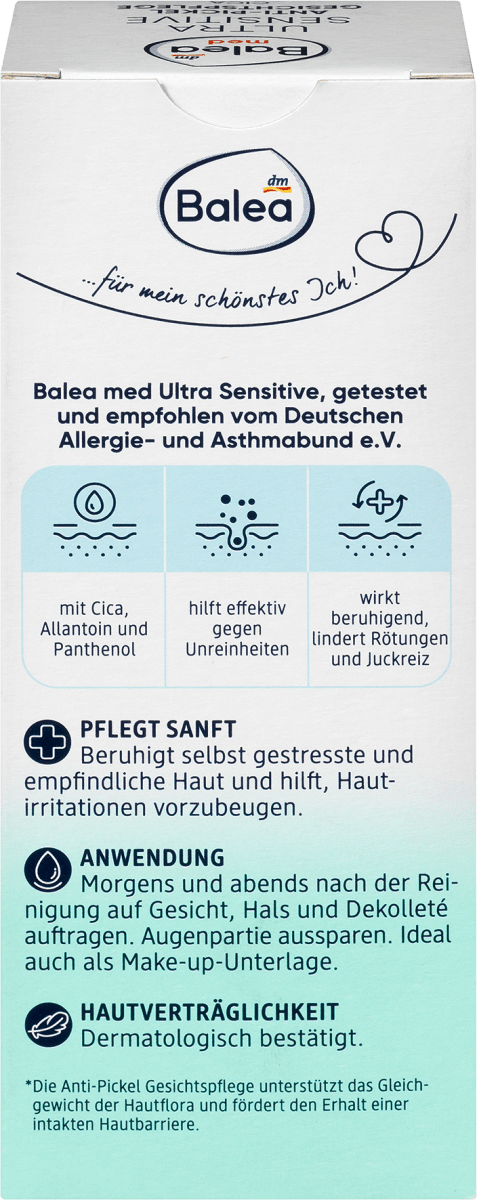 Anti Pickel Gesichtscreme ultra sensitive, 50 ml