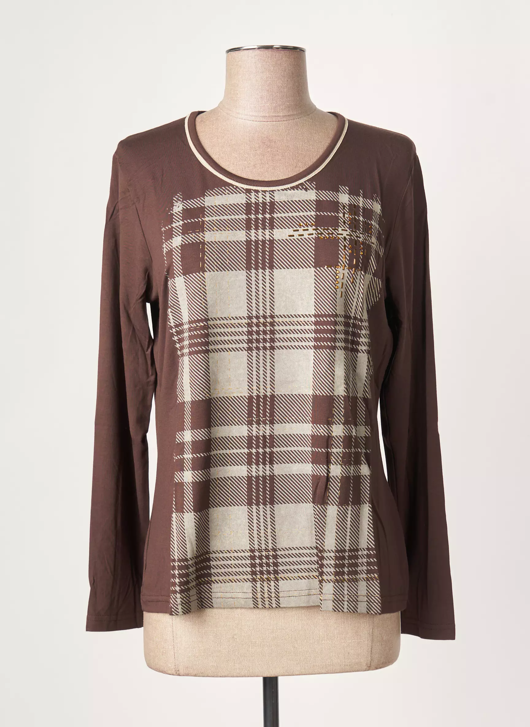 Karting Tshirts Femme couleur marron
