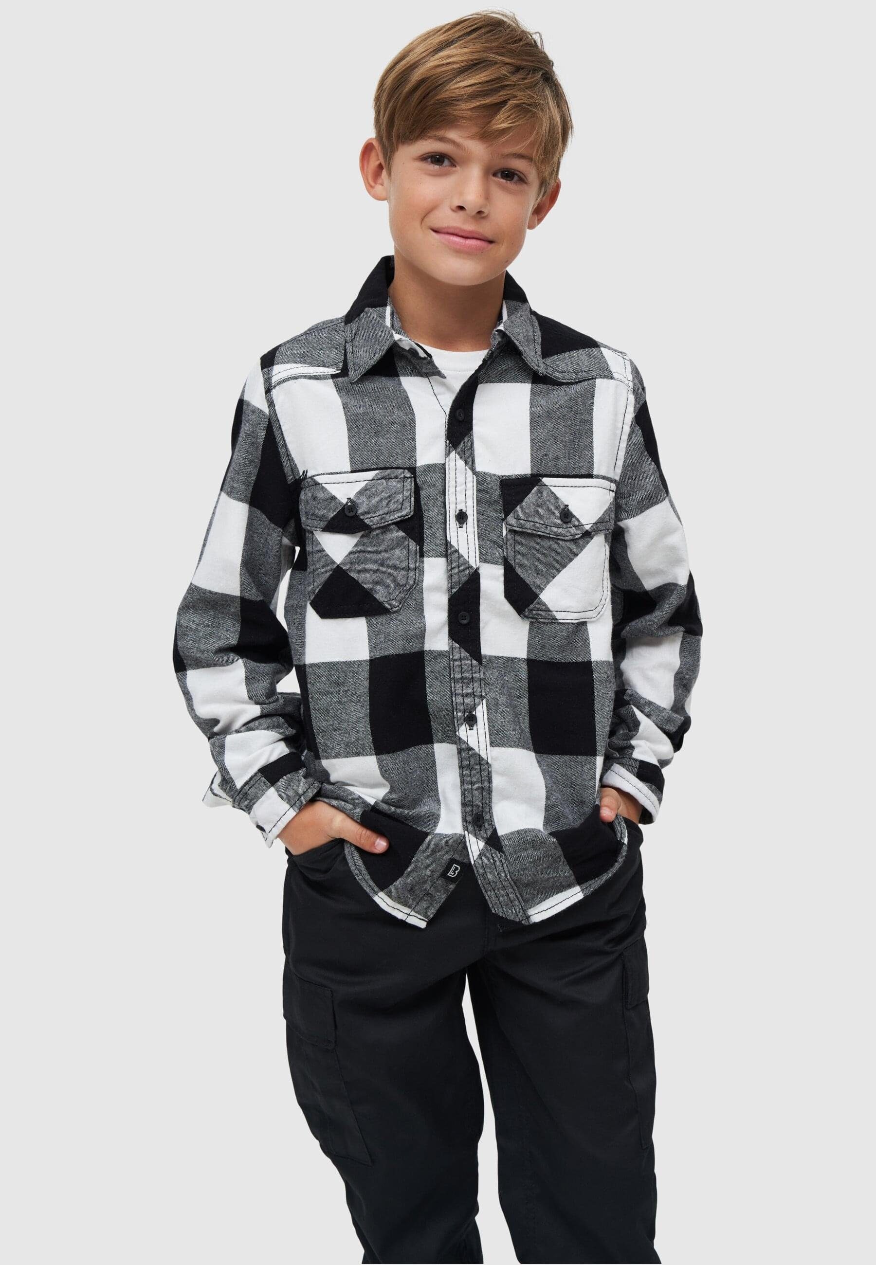 Brandit Langarmhemd Unisex Checkshirt Kids (1-tlg)