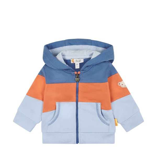 Sweatjacke, mittelblau für Jungs