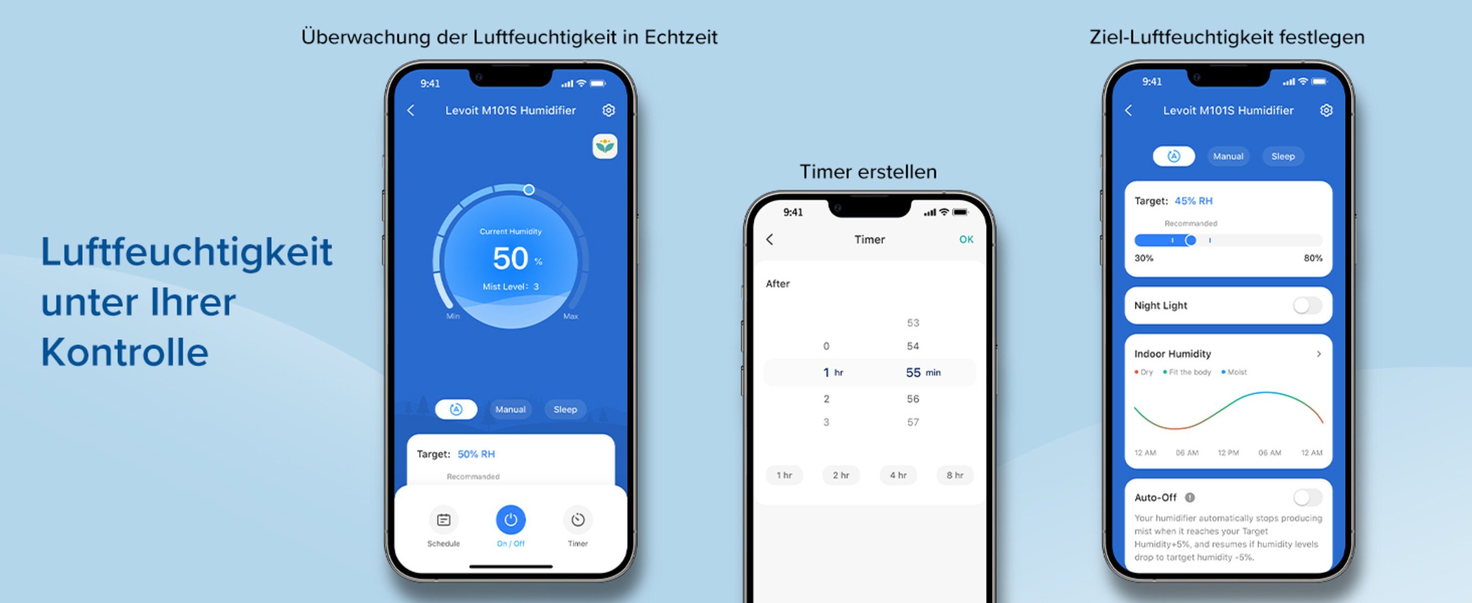 Levoit Luftbefeuchter, OasisMist 1000S, Levoit, 10,00 l Wassertank, Ultraschall-Technologie, App, 100 Stunden Laufzeit