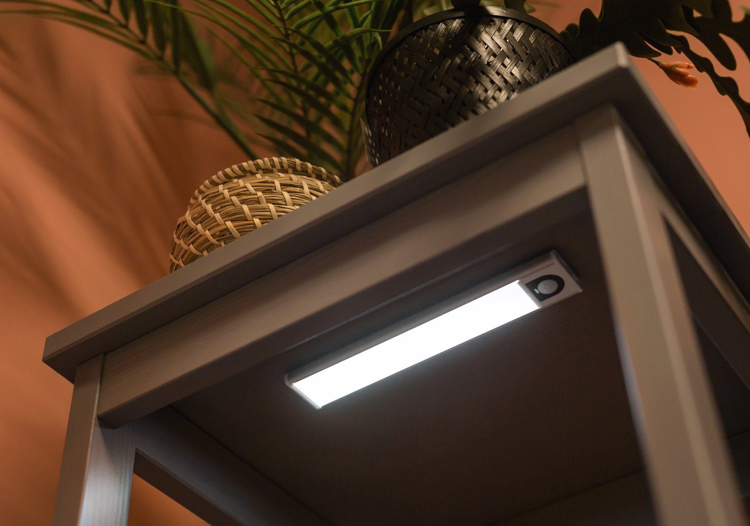 PRECORN Lichtsensor 3er Set LED Lichtleiste USB wiederaufladbar Schranklicht