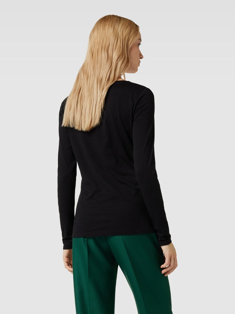Longsleeve mit Rundhalsausschnitt in schwarz