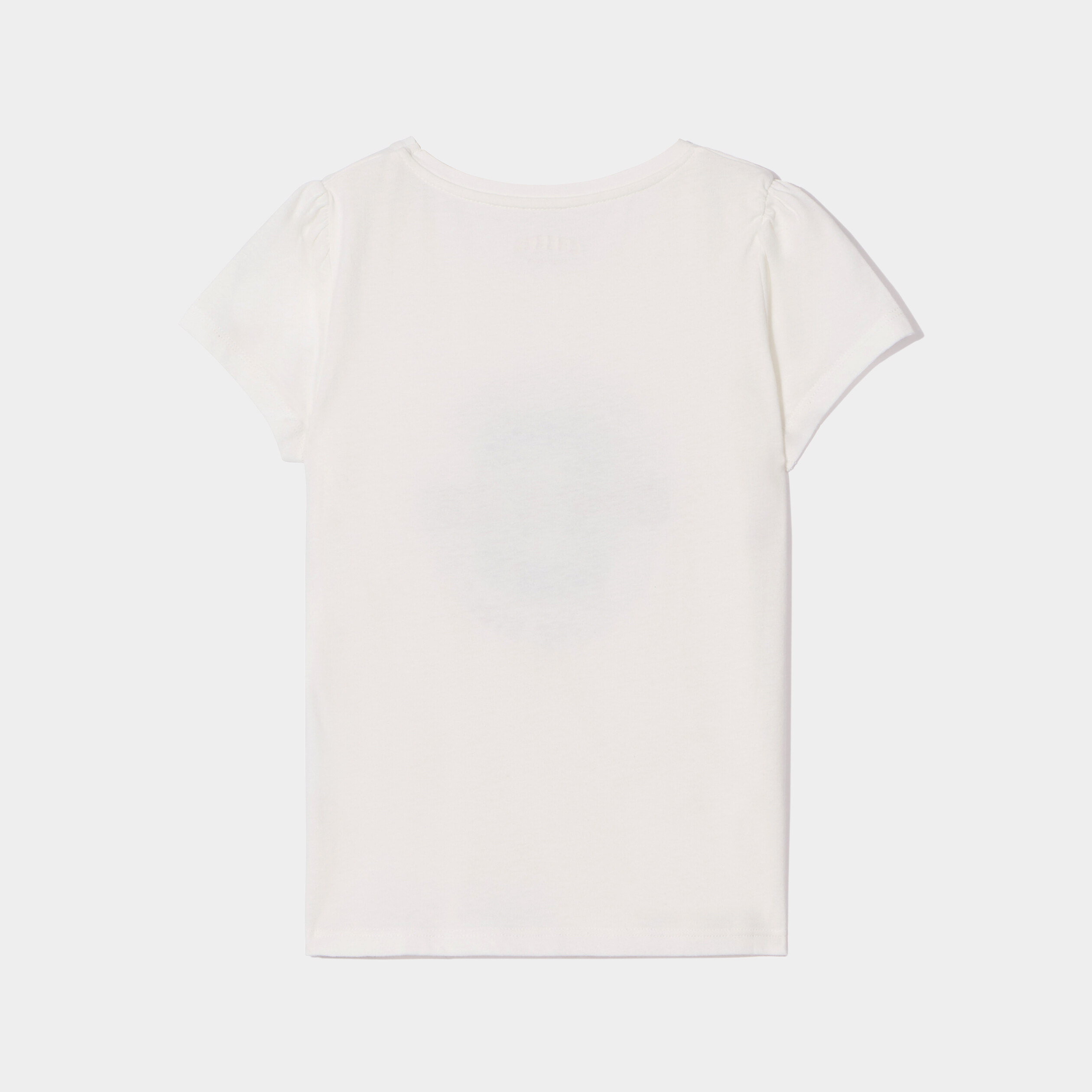 T-shirt manches courtes coton Creeks blanc fille | La Halle