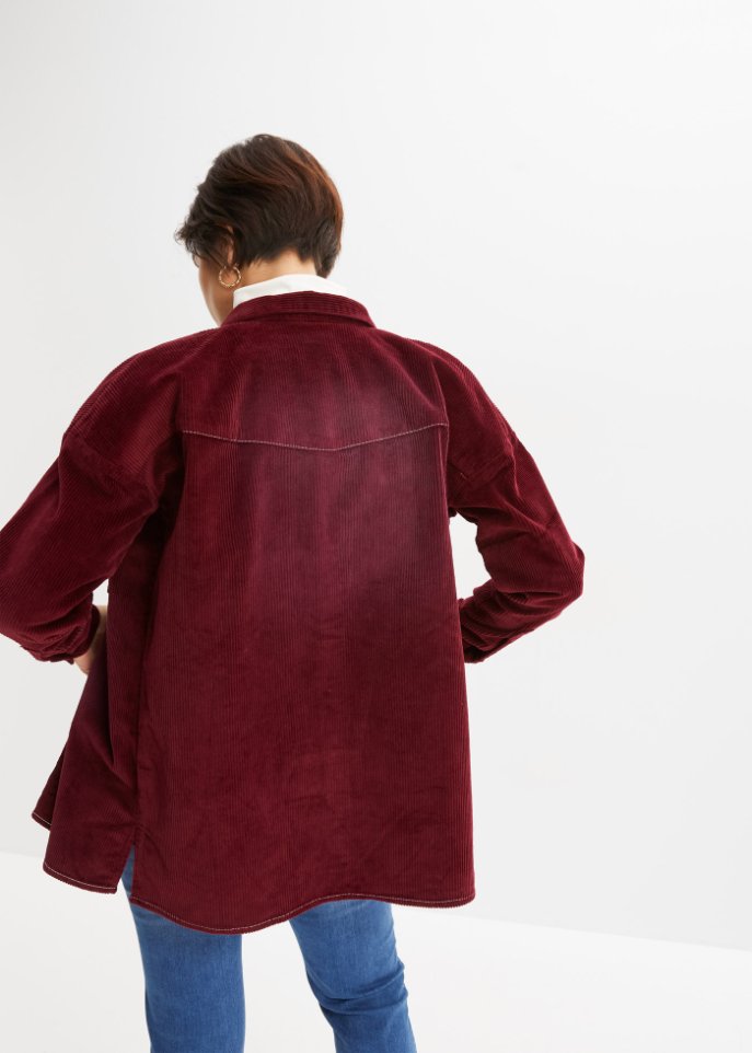 Cord-Hemdbluse