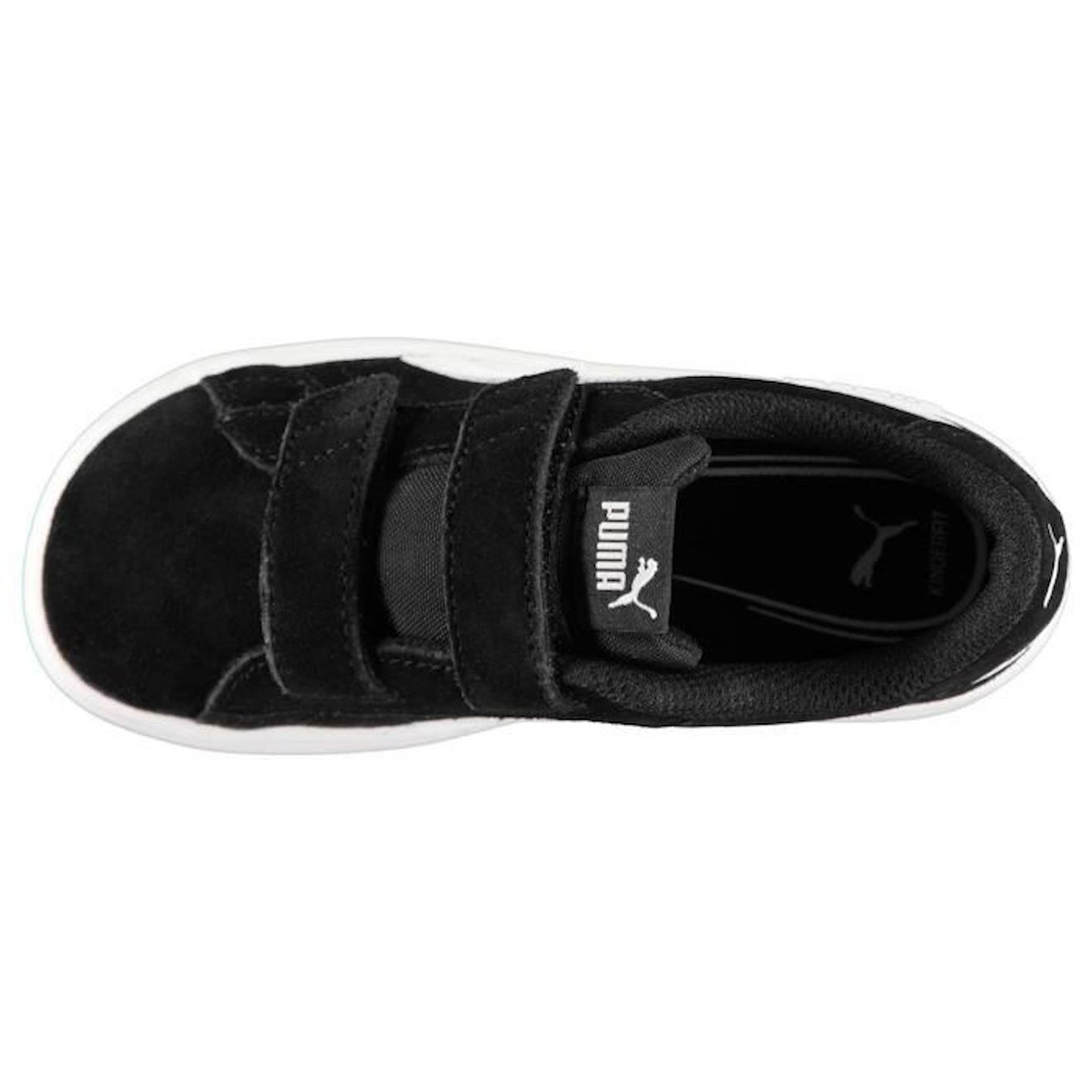 Puma Smash Baskets Basses De Ville En Daim Garçon noir