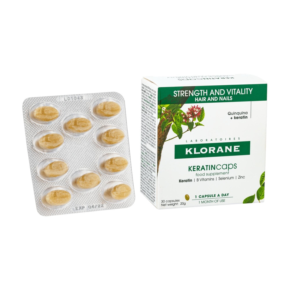 Klorane KeratinCaps boîte 30 caps Complément alimentaire