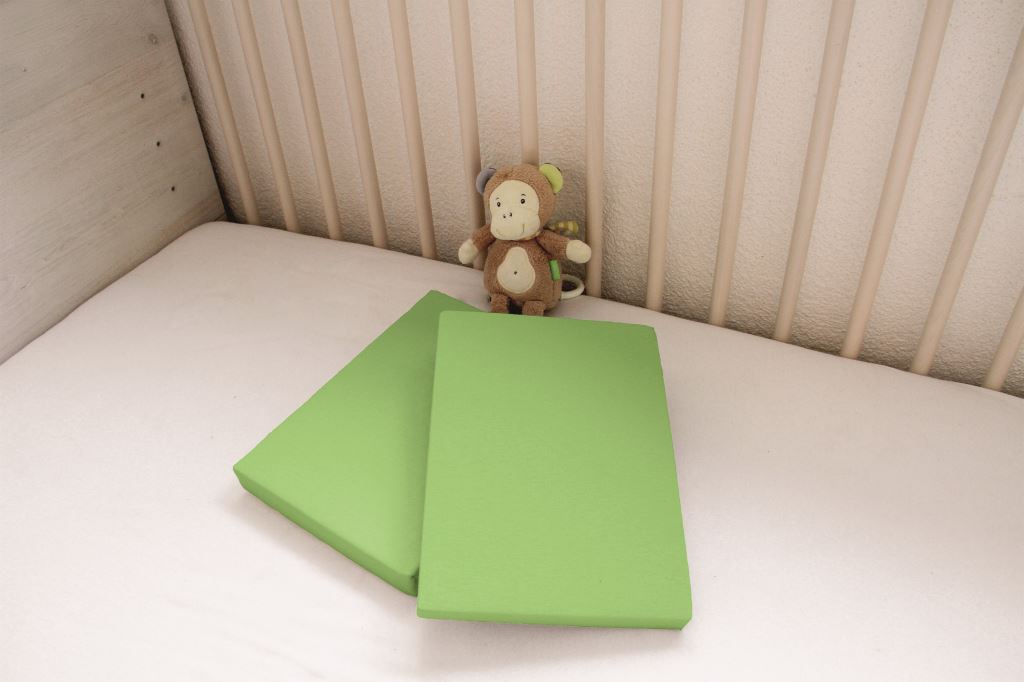 Dreamtex-Junior Kinder Jersey Spannbetttuch 2er Set 70x140 cm, Farbe grün