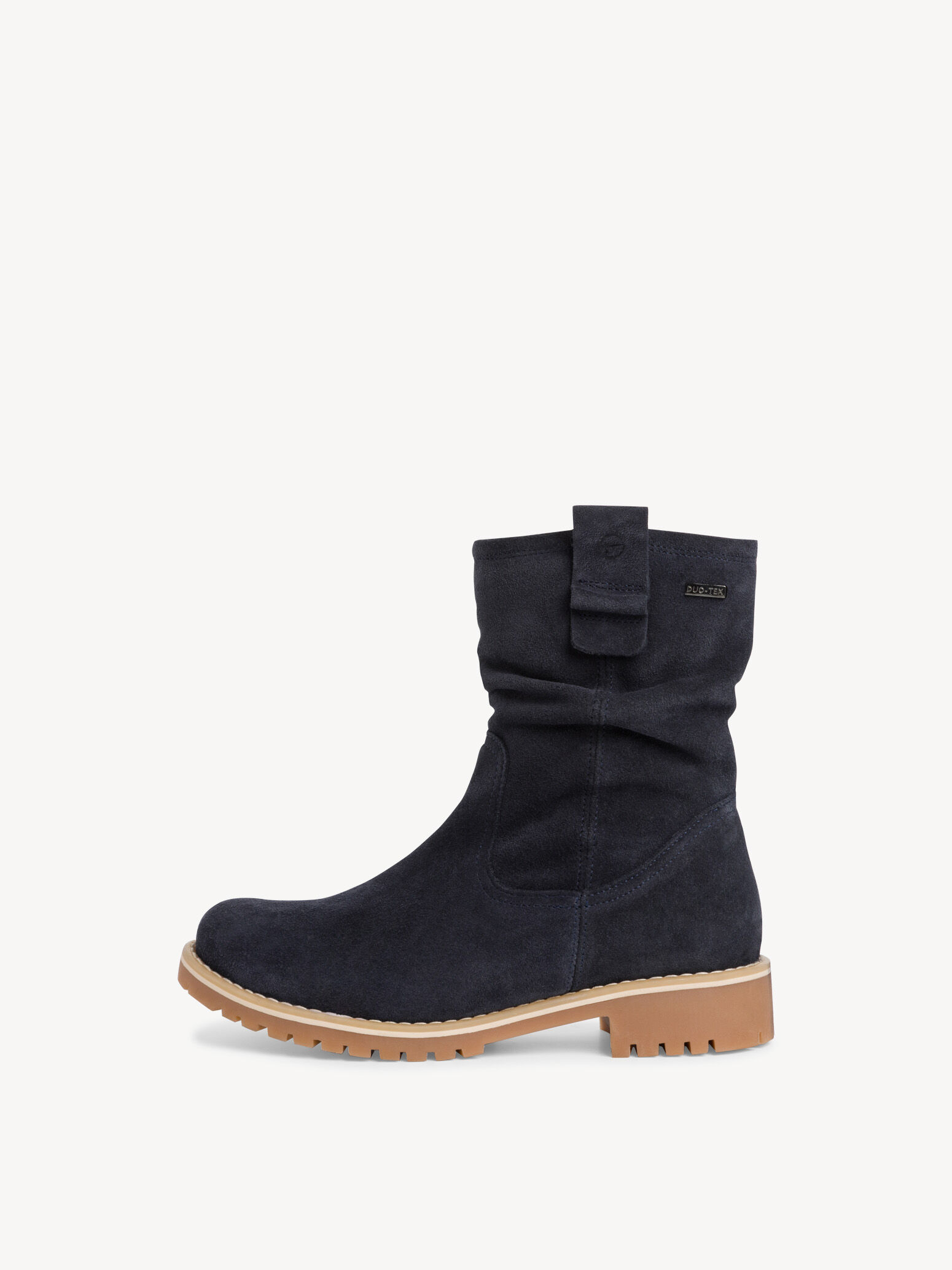 Bottine en cuir - bleu doublure chaude