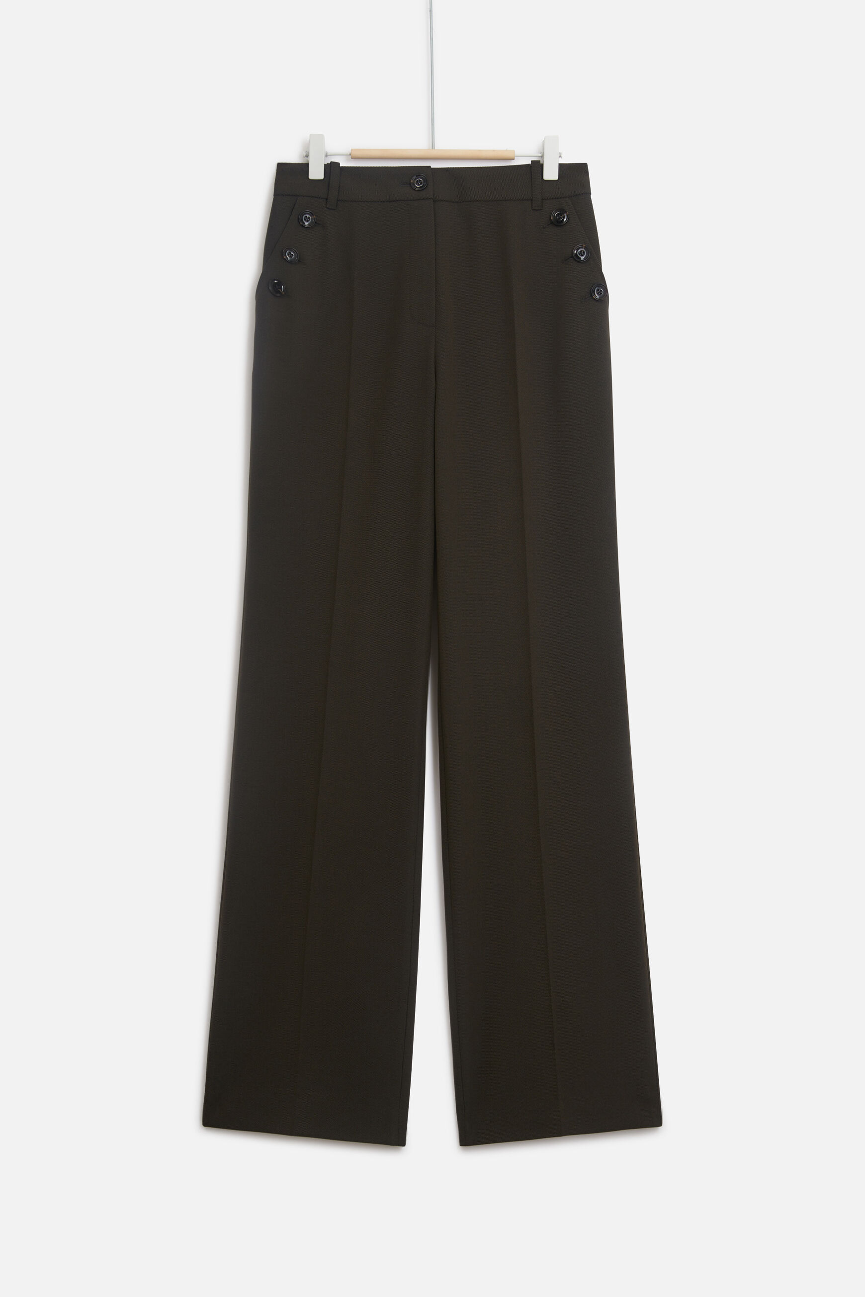 pantalon gaston vert kaki femme