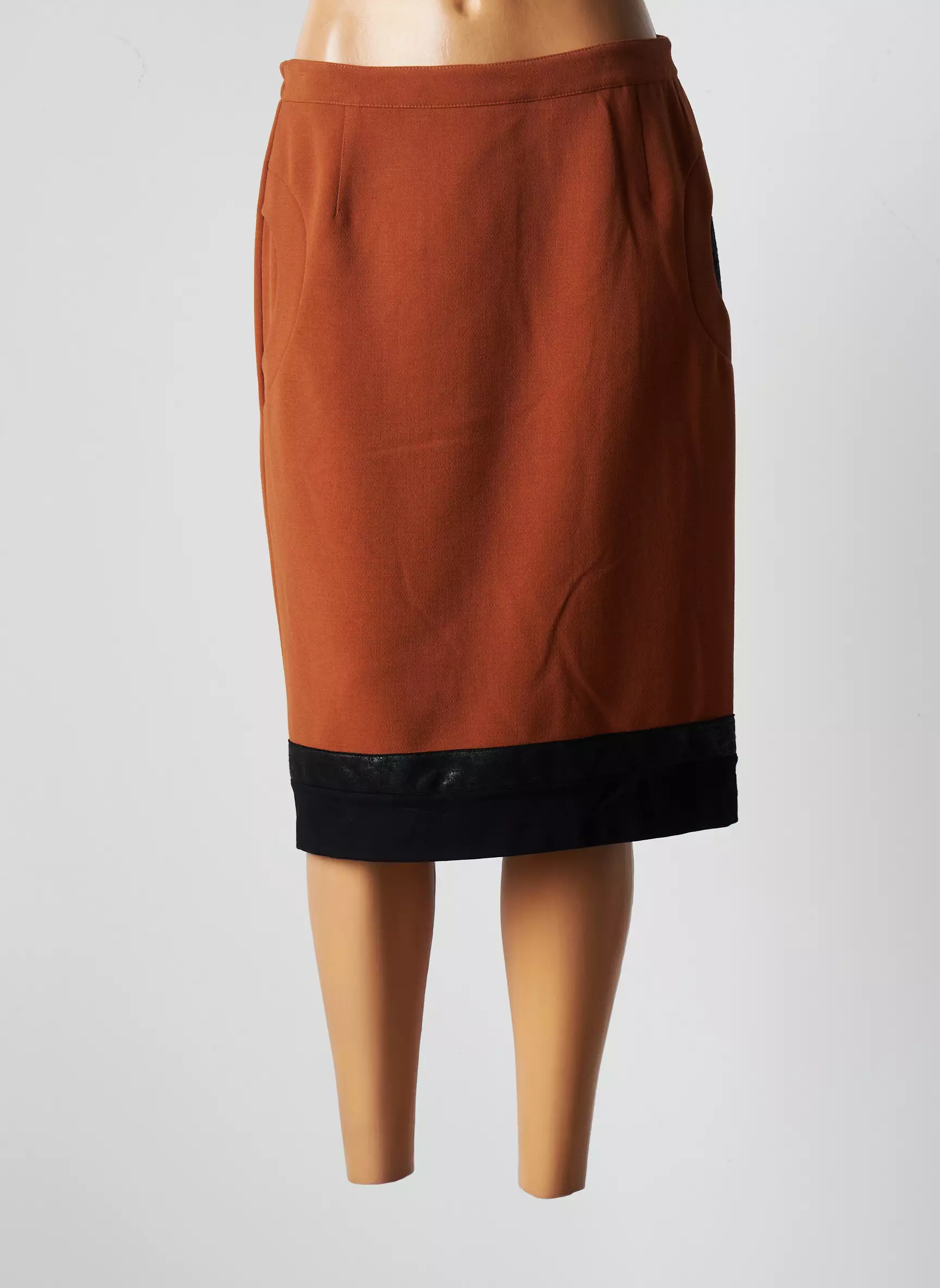 Jumfil Jupes Mi Longues Femme couleur marron