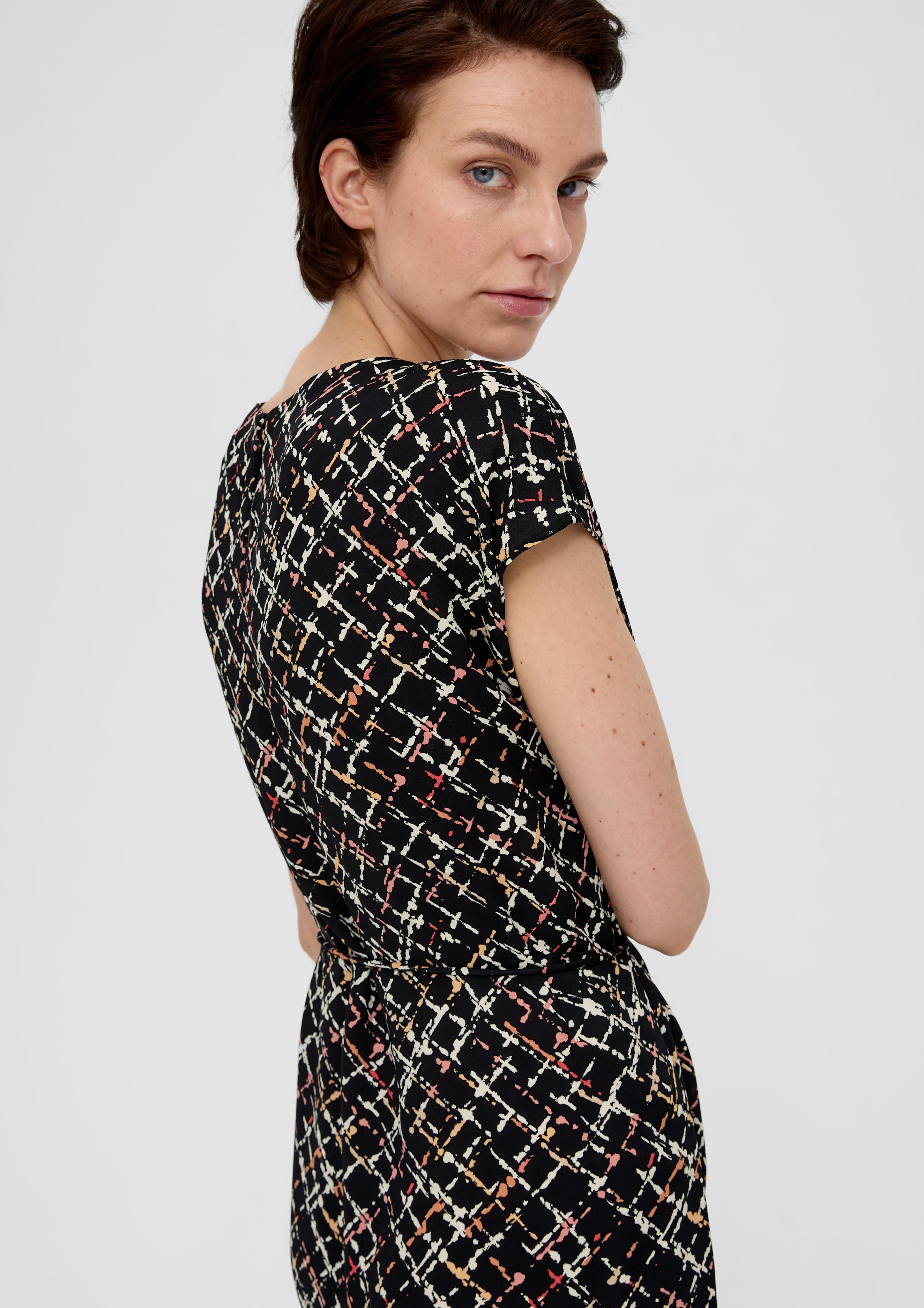 Viskosekleid mit Bindeband  2138841-99A3