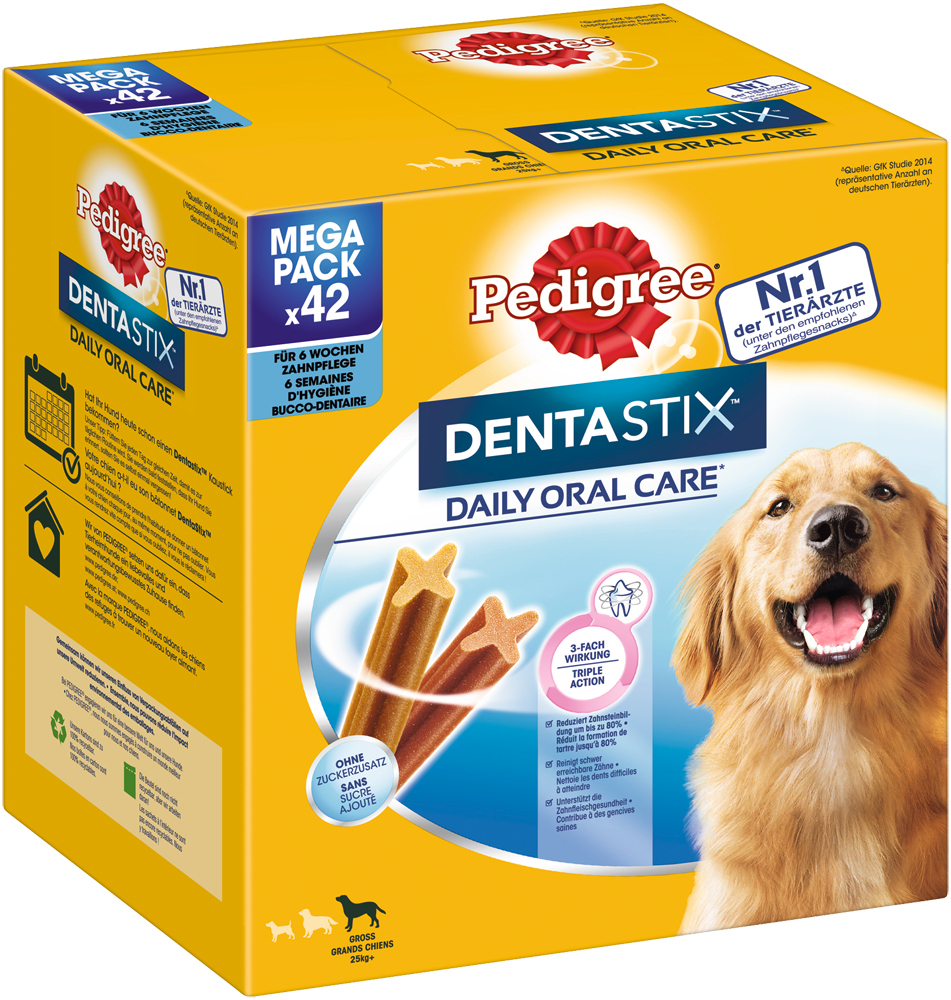 Pedigree Snacks Pedigree Zahnpflege Dentastix Daily Oral Care Multipack Maxi, 26-44kg, 42x