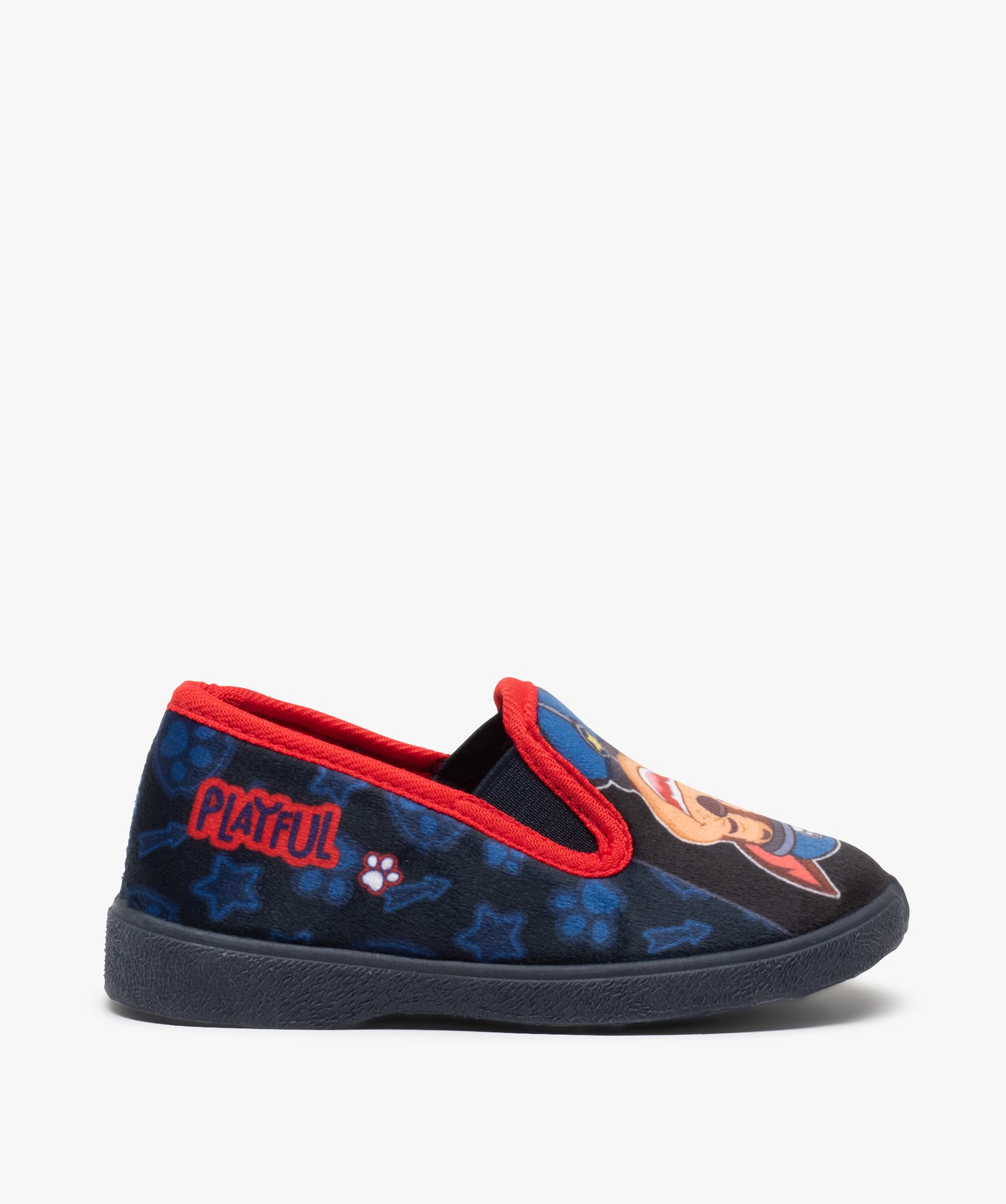 Chaussons Garçon en velours imprimé - Pat’ Patrouille marine | GEMO