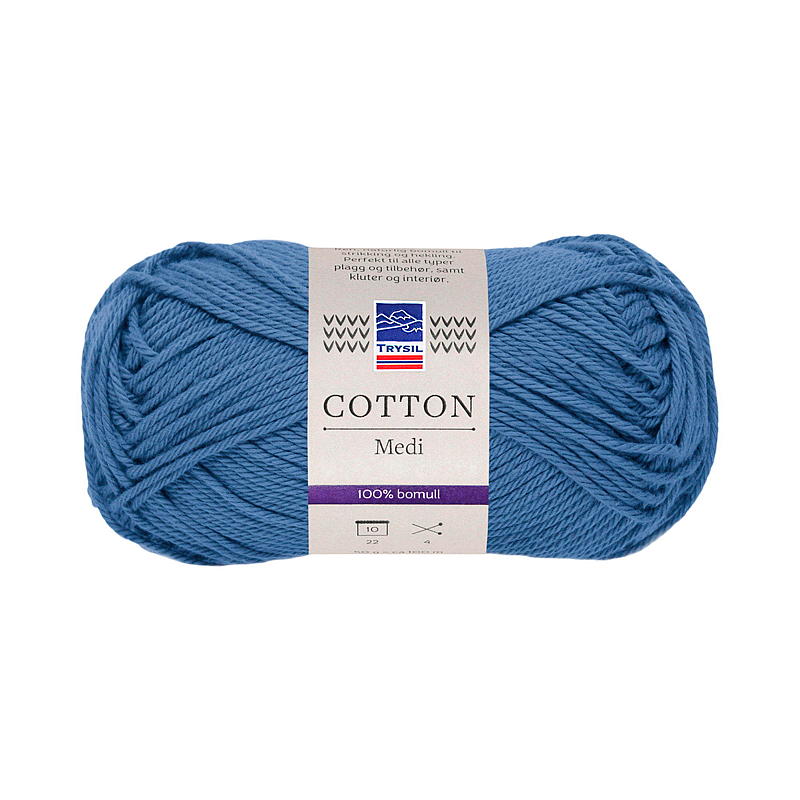 Trysil Cotton Medi garn bomull 100% bomull, denim blå