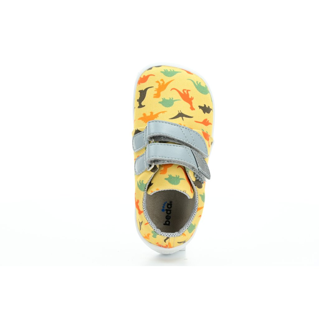 Beda Dinosaurier Canvas Barfußsneakers (BF 0001/TEX/W)